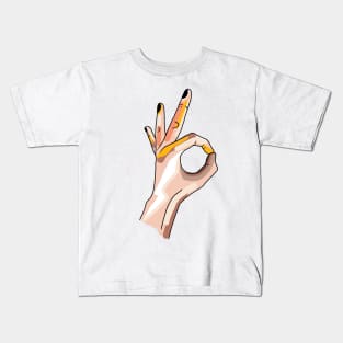 Abstract hand art Kids T-Shirt